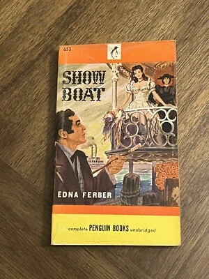 Show Boat by Edna Ferber-Vintage Penguin Paperback First Printing-1947 Foto 1 de 4