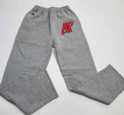 Russell Athletic Youth Sweat Pants Gray Medium Elastic Waistband With Pockets - Image 1 of 4