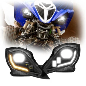Conjunto de faros delanteros LED para YAMAHA YFM250R 350R YFZ350 450X - Imagen 1 de 13