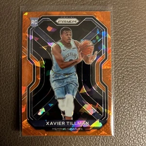 2020-21 Panini Prizm Basketball Orange Cracked Ice Rookie Xavier Tillman #299 - Bild 1 von 2