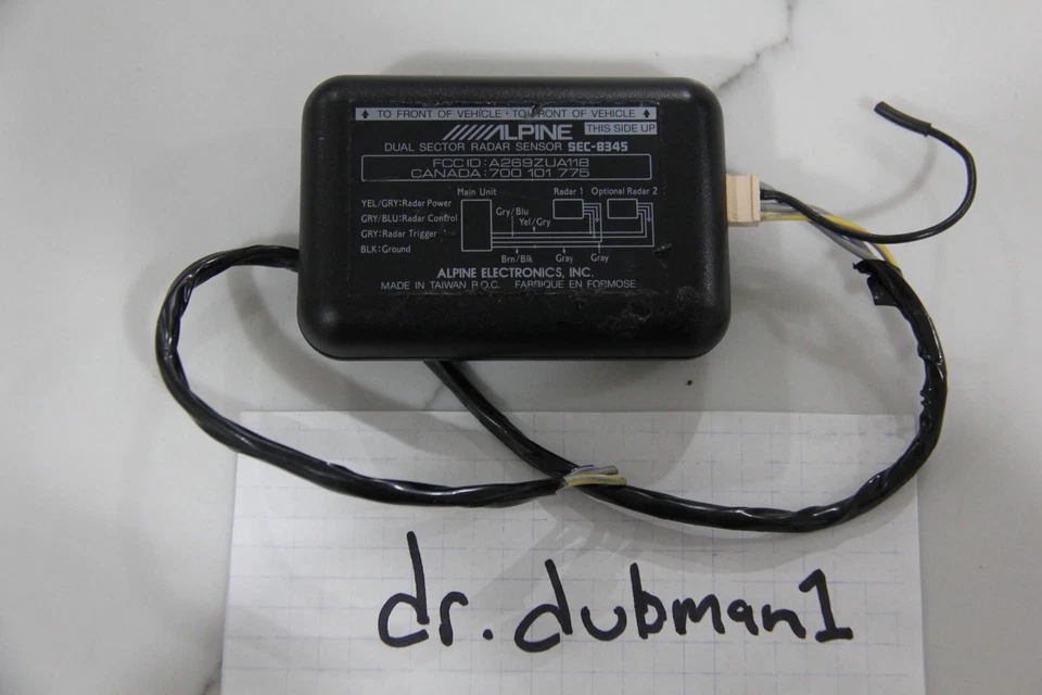 Alpine Electronics SEC-8345 Dual Sector Radar Sensor Alarm Vintage  - Image 1 of 1
