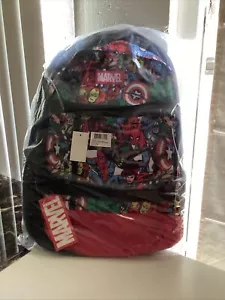 Neu mit Etikett Marvel Avengers Comic 18" Rucksack Hulk Captain America rot schwarz Thor - Bild 1 von 6
