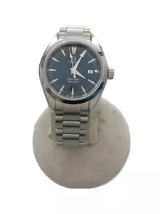 OMEGA Seamaster Aqua Terra QZ SS Analog Stainless Steel NVY Women's Fast ship - Picture 1 of 5