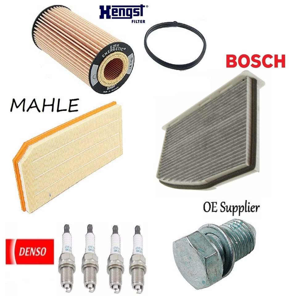 Kit de puesta a punto filtros de aceite de aire de cabina bujías para Volkswagen GTI 2006-2008 Foto 1 de 1