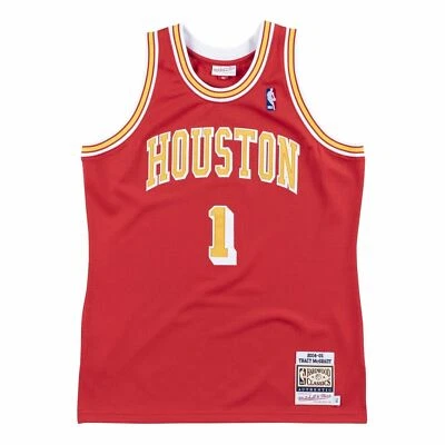 Camiseta Mitchell & Ness Auténtica NBA 2004 Houston Rockets Tracy Mcgrady para Hombres Foto 1 de 3