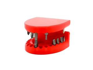 Porta Denti per Punte – Organizzatore Compatto per Punte da Trapano, Divertente Conservazione Utensili per Officine - Foto 1 di 7