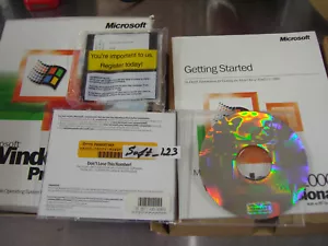 MICROSOFT WINDOWS 2000 PROFESSIONAL FULL OPERATING SYSTEM MS WIN PRO=NEW BOX= - Picture 1 of 8