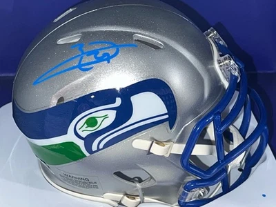 MINICASCO EARL THOMAS SEATTLE SEAHAWKS BECKETT AUTENTICADO FIRMADO RETROCESO Foto 1 de 2