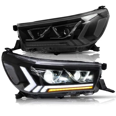 VLAND w/DRL Sequential Turn Full LED Headlights For 2015-2020 TOYOTA HILUX /Vigo - Image 1 of 4