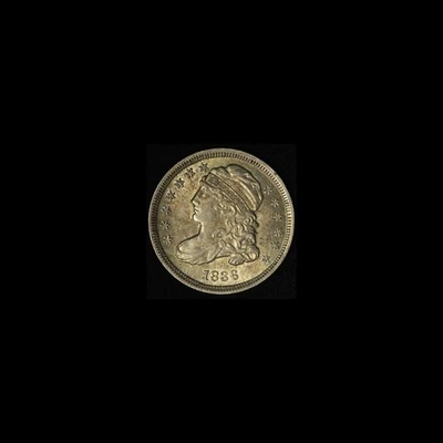 1836 10C Capped Bust Silver Dime Sharp Strike w Appealing Luster - Image 1 of 3