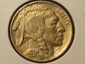 Buffalo Nickel 1930 XF/AU - Imagen 1 de 2