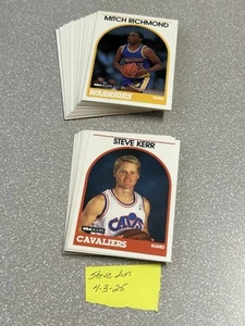 Steve Kerr Mitch Richmond 1989 NBA Hoops ROOKIE NM-MT RC Lot 46x - Picture 1 of 1