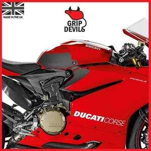 Grip Devils Tank Grips: Ducati Panigale 899, 959, 1199 and 1299 2011-2017 Black - Picture 1 of 2