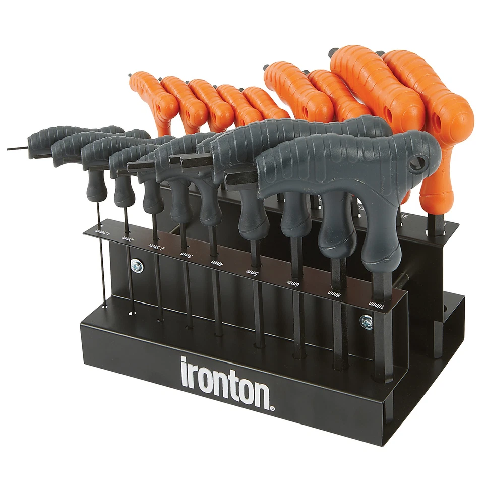 Ironton 18-Pc. T-Handle Hex Key Set, SAE/Metric Sizes - Image 1 of 4