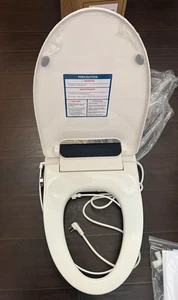 Luxury Electric Bidet Toilet Seat with Warm Water, Air Dryer & LED Nightlight - Picture 1 of 4
