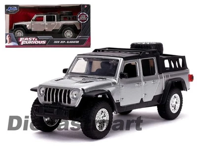 Jeep Gladiator 2020 Jada 1:24 Fast & Furious modelo de coche fundido a presión 31984 plateado Foto 1 de 4