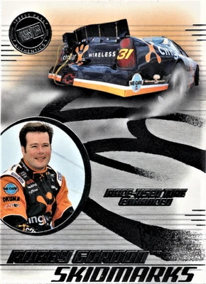 2003  -  Press Pass Skidmarks Authentic NASCAR  Insert Card - Robby Gordon - Image 1 of 2