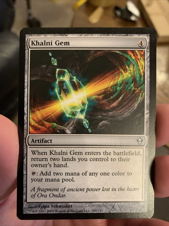 MTG Magic The Gathering Zendikar  Khalni Gem Uncommon LP - Image 1 of 1