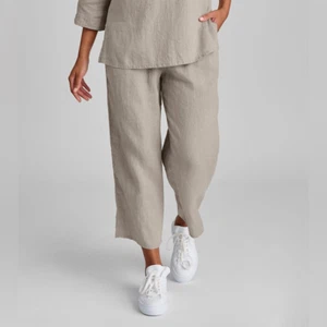 FLAX by Jeanne Engettet pants Sz L 100% Linen Sz L - Picture 1 of 8
