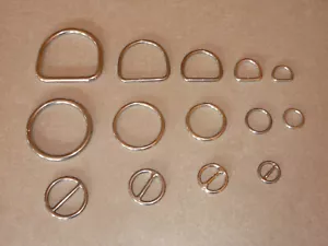 D-Ringe / Rundring / Rundring mit Steg Edelstahl A4 geschweißt O-Ringe - Bild 1 von 4