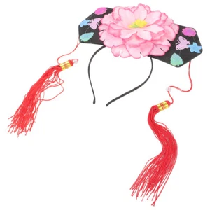 Cerchio per capelli stile cinese Qing Royal fermaglio per capelli donna fascia retrò - Foto 1 di 12