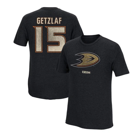 Ryan Getzlaf CCM Anaheim Ducks Team Logo Vintage Player Jersey T-Shirt Men's Cover