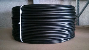 MANGUERA AISLANTE DE PVC BLANDO 5,0 mm x 0,6 mm - 200 metros NEGRO tubo de bougier - Imagen 1 de 1