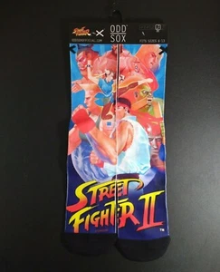 Par de calcetines Odd Sox Street Fighter II para hombre talla 6-13 ¡Envío rápido y gratuito! - Imagen 1 de 3