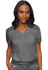 Med Couture Mc Touch Scrubs V-Neck Tuck In Top Mc7448 Slat Slate Free Ship