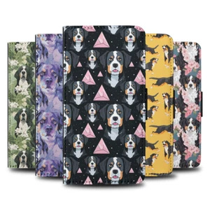 FLIP CASE FOR SAMSUNG GALAXY|CUTE GREATER SWISS MOUNTAIN DOG PUPPY PATTERN #A2 - Picture 1 of 36