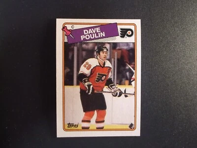 1988-89 Topps Hockey Dave Poulin Card # 100 - Image 1 of 2