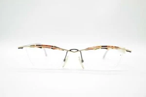 Vintage B Sign 362/35 Brown Gold Black Half-Rim Glasses Frame NOS - Picture 1 of 6