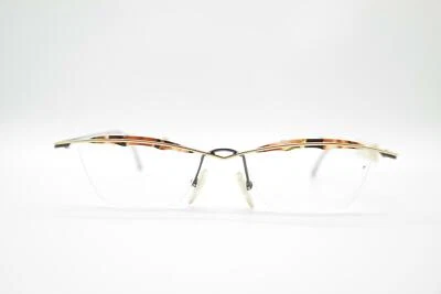 Vintage B Sign 362/35 Brown Gold Black Half-Rim Glasses Frame NOS - Image 1 of 4