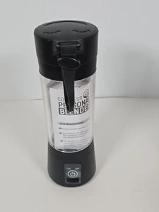 Eternal Lifestyle Cordless Personal Blender Black USB Port With Lid Strainer New - Picture 1 of 9