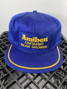 Vintage Amiben Ontario Bean Grower Trucker Hat 1980s - Picture 1 of 3