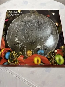 Christmas Platter Village Scene 12.5" Plat de Noel Made in Italy in Original Box - Picture 1 of 9