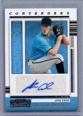 2021 Panini Contenders #CA-JE Jake Eder Contenders Autographs - Image 1 of 2