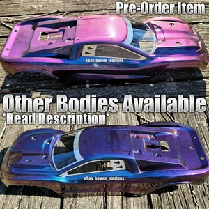 Traxxas Custom Painted RC Body 4x4 Rustler VXL XL5 Shifting Clear Windows Chrome - Picture 1 of 12