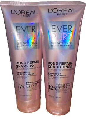 L'Oreal Paris Ever Pure Bonding Sulfate Free Shampoo & Conditioner FAST SHIPPING - Image 1 of 4