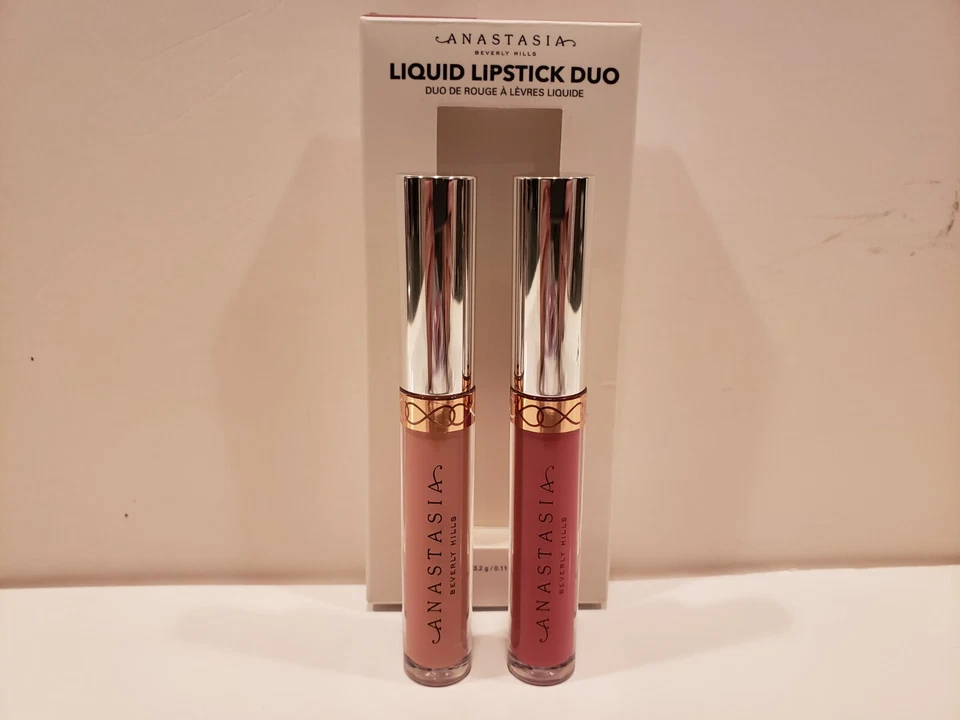 Brillo de labios Anastasia Duo alto brillo Kathryn y despojado 0,11 fl oz cada uno Foto 1 de 1