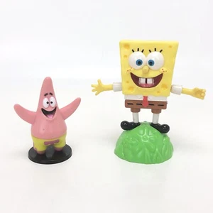 Nickelodeon Set of 2 Spongebob Squarepants & Patrick Star Figurine Cake Topper - Picture 1 of 12
