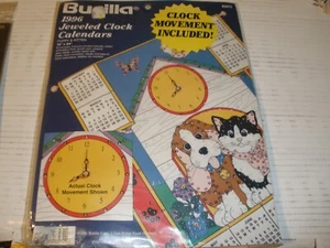 NEW Bucilla 1996 Jeweled Clock 16" x 24" Calendar Kit 83272 - Picture 1 of 3