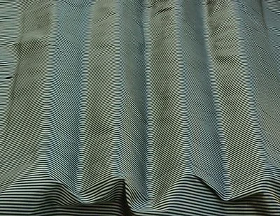 Tela Dupioni 100 % seda rayas estrechas doradas/negras, 44" de ancho, por yarda (SD-600G) Foto 1 de 2