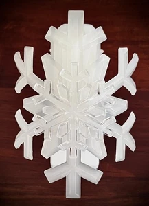 LkNew Copo de Nieve Blanco LUZ ROJA Flor de Pared Luz Nocturna Enchufable Baño y Cuerpo Funciona - Imagen 1 de 7
