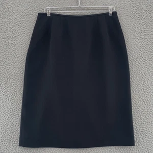 Le Suit Skirt Womens 10 Black Pencil Straight Knee Length Office Career Casual - Picture 1 of 10