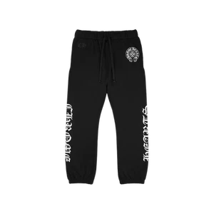 Chrome Hearts Horseshoe Logo Back Pocket Sweatpants Black - Picture 1 of 2