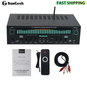 SR-3800 1000W 220V Bluetooth Amp 5.1CH Karaoke Digital Surround (Green Screen) - Picture 1 of 7