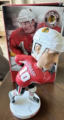 Bobblehead Patrick Sharp 2011 Chicago Blackhawks, sin usar, en caja, festival de campamento de entrenamiento Foto 1 de 4