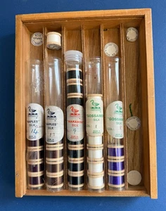 A JOB LOT OF PEARSALL'S SILK - 29 SPOOLS IN RETAIL DISPLAY - Picture 1 of 2