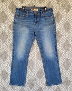 SEVEN7 Blue Jeans Mens 34x29 Straight Fit Blue Med Wash Comfort Stretch Denim - Picture 1 of 17